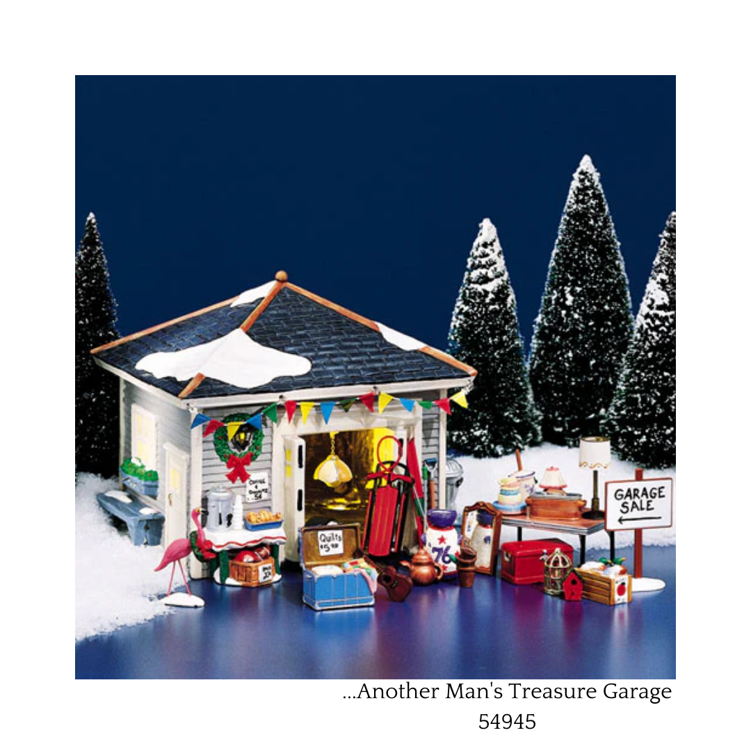 54945 Department 56 Snow Village Another Man s Treasure Garage 54945-department-56-snow-village-another-man-s-treasure-garage